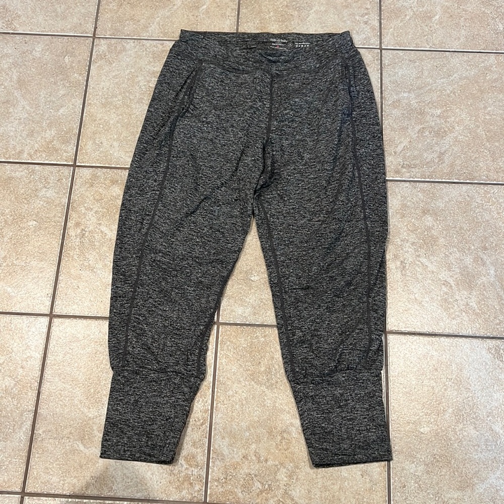 Sweaty Betty Gary Cropped Gray Yoga Jogger Sweatpants Size Small